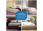 Verchromte Oberfläche des Matratzenbügels passt optisch ideal in jedes Schlafzimmer
