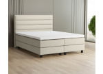 Beige 793 Loto - 20cm Box, 120cm Kopfteil, 12cm Füße quadratisch