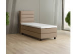 Beige 3315 Tia - 20cm Box, 120cm Kopfteil, 12cm Füße quadratisch