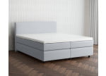 Hellgrau 5434 Loto - 30cm Box,100cm Kopfteil, 6cm Füße - Boxspringbett 160x180
