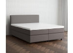Hellgrau 5246 Tia - 30cm Box,100cm Kopfteil, 6cm Füße - Boxspringbett 160x220