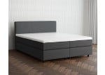 Dunkelgrau 5711 Tia - 30cm Box,100cm Kopfteil, 6cm Füße - Boxspringbett 160x220