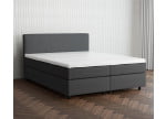Dunkelgrau 5711 Tia - 30cm Box,100cm Kopfteil, 6cm Füße - Boxspringbett 160x180