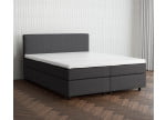 Anthrazit 09-24 Woolyun - 30cm Box,100cm Kopfteil, 6cm Füße - Boxspringbett 150x200
