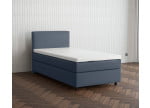 Dunkelgrau 5311 Loto - 30cm Box,100cm Kopfteil, 6cm Füße - Boxspringbett 130x200