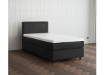 Schwarz 7006 Loto - 30cm Box,100cm Kopfteil, 6cm Füße - Boxspringbett 130x200