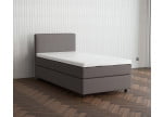 Hellgrau 5246 Tia - 30cm Box,100cm Kopfteil, 6cm Füße - Boxspringbett 130x200