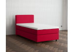 Rot 5579 Tia - 30cm Box,100cm Kopfteil, 6cm Füße - Boxspringbett 130x200