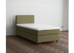 Grüngelb 9636 Tia - 30cm Box,100cm Kopfteil, 6cm Füße - Boxspringbett 130x200