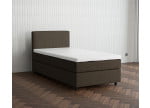 Taupe 18-72 Woolyun - 30cm Box,100cm Kopfteil, 6cm Füße - Boxspringbett 130x200