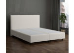 Cremeweiß 3906 Tia - 30cm Box,100cm Kopfteil, 12cm Füße - Boxspringbett ohne Matratze 300x220