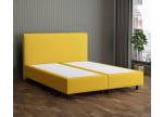 Senfgelb 5569 Tia - 30cm Box,100cm Kopfteil, 12cm Füße - Boxspringbett ohne Matratze 300x220
