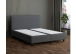 Dunkelgrau 5711 Tia - 30cm Box,100cm Kopfteil, 12cm Füße - Boxspringbett ohne Matratze 300x220