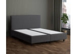Anthrazit 09-24 Woolyun - 30cm Box,100cm Kopfteil, 12cm Füße - Boxspringbett ohne Matratze 300x220