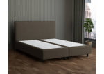 Taupe 18-72 Woolyun - 30cm Box,100cm Kopfteil, 12cm Füße - Boxspringbett ohne Matratze 300x220