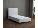 Hellgrau 5434 Loto - 30cm Box,100cm Kopfteil, 12cm Füße - Boxspringbett ohne Matratze 120x200