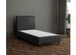 Schwarz 7006 Loto - 30cm Box,100cm Kopfteil, 12cm Füße - Boxspringbett ohne Matratze 100x200