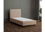 Beige 3315 Tia - 30cm Box,100cm Kopfteil, 12cm Füße - Boxspringbett ohne Matratze 100x200
