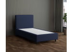 Marineblau 3920 Tia - 30cm Box,100cm Kopfteil, 12cm Füße - Boxspringbett ohne Matratze 100x200