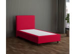 Rot 5579 Tia - 30cm Box,100cm Kopfteil, 12cm Füße - Boxspringbett ohne Matratze 100x200