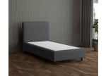 Dunkelgrau 5711 Tia - 30cm Box,100cm Kopfteil, 12cm Füße - Boxspringbett ohne Matratze 100x200