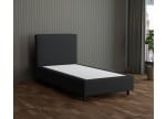 Schwarz 7006 Tia - 30cm Box,100cm Kopfteil, 12cm Füße - Boxspringbett ohne Matratze 100x200