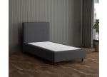 Anthrazit 09-24 Woolyun - 30cm Box,100cm Kopfteil, 12cm Füße - Boxspringbett ohne Matratze 120x200