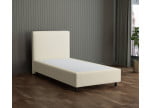 Ecru 135-135 Woolyun - 30cm Box,100cm Kopfteil, 12cm Füße - Boxspringbett ohne Matratze 100x200