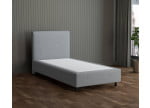 Grau 24-24 Woolyun - 30cm Box,100cm Kopfteil, 12cm Füße - Boxspringbett ohne Matratze 100x200