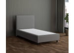 Nerz 38-38 Woolyun - 30cm Box,100cm Kopfteil, 12cm Füße - Boxspringbett ohne Matratze 100x200
