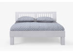 Avant Massivholzbett 180x200 Buche Weiß lackiert mit 27cm Füßen