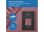 Bella Donna Premium La Piccola DUO 1 - Spannbettlaken für Topper bis 12 cm Höhe mit elektrischer Kopfverstellung