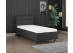 Schwarz 7006 Loto - 30cm Rahmen,100cm Kopfteil, 12cm Füße - Polsterbett 90x210