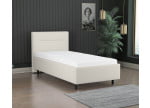 Cremeweiß 3906 Tia - 30cm Rahmen,100cm Kopfteil, 12cm Füße
