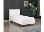 Lichtgrau 9130 Tia - 30cm Rahmen,100cm Kopfteil, 12cm Füße - Polsterbett 90x210
