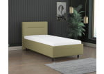 Grüngelb 9636 Tia - 30cm Rahmen,100cm Kopfteil, 12cm Füße - Polsterbett 90x210