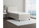 Cremeweiß 3906 Tia - 15cm Box,100cm Kopfteil, 12cm Füße