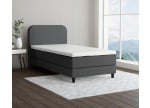 Dunkelgrau 5711 Tia - 15cm Box,100cm Kopfteil, 12cm Füße