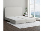 Weiss 5285 Loto  - 20cm Box,100cm Kopfteil, 6cm Füße - Boxspringbett ohne Matratze