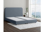 Dunkelgrau 5311 - 20cm Box,100cm Kopfteil, 6cm Füße - Boxspringbett ohne Matratze