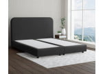 Schwarz 7006 Loto - 20cm Box,100cm Kopfteil, 6cm Füße - Boxspringbett ohne Matratze