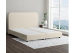 Beige 793 Loto - 20cm Box,100cm Kopfteil, 6cm Füße - Boxspringbett ohne Matratze