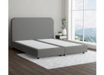 Nerz 38-38 Woolyun - 20cm Box,100cm Kopfteil, 6cm Füße - Boxspringbett ohne Matratze