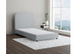 Hellgrau 5434 Loto - 20cm Box,100cm Kopfteil, 6cm Füße - Boxspringbett ohne Matratze