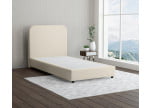 Beige 793 Loto - 20cm Box,100cm Kopfteil, 6cm Füße - Boxspringbett ohne Matratze