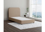 Beige 3315 Tia - 20cm Box,100cm Kopfteil, 6cm Füße - Boxspringbett ohne Matratze
