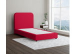 Rot 5579 Tia  - 20cm Box,100cm Kopfteil, 6cm Füße - Boxspringbett ohne Matratze