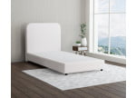 Lichtgrau 9130 Tia - 20cm Box,100cm Kopfteil, 6cm Füße - Boxspringbett ohne Matratze