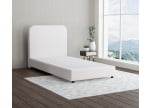 Lichtgrau 9130 Tia - 20cm Box,100cm Kopfteil, 6cm Füße - Boxspringbett ohne Matratze