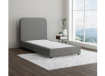 Nerz 38-38 Woolyun - 20cm Box,100cm Kopfteil, 6cm Füße - Boxspringbett ohne Matratze